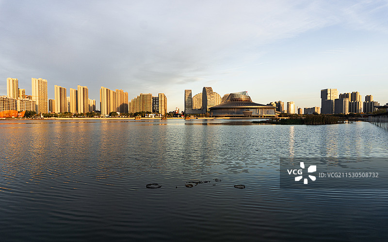 东湖夕阳图片素材