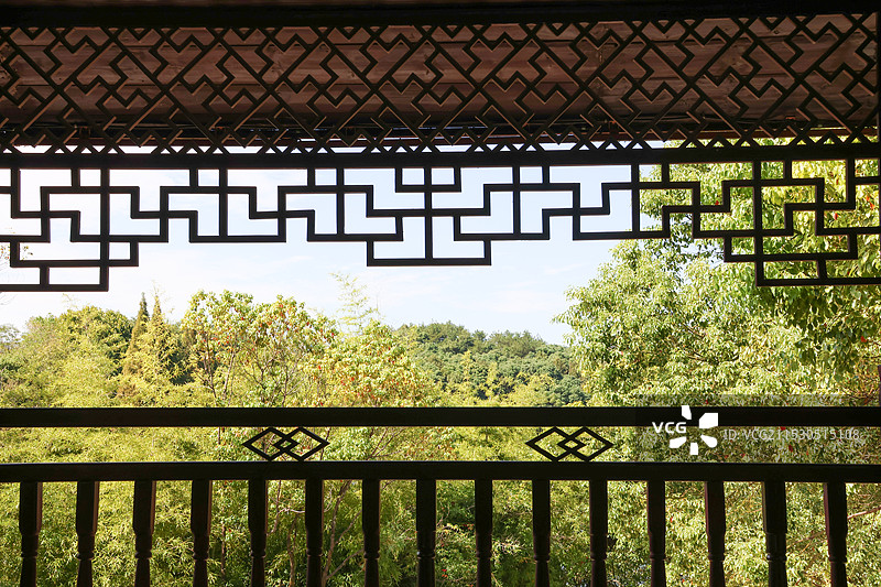 景德镇古窑博物馆建筑局部图片素材