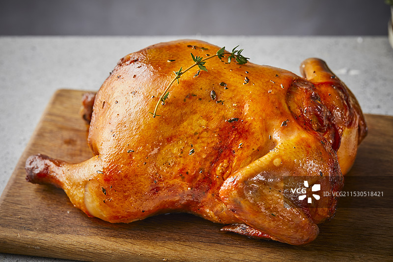 圣诞节烤鸡晚餐美食烹饪庆祝节日插图背景图片素材