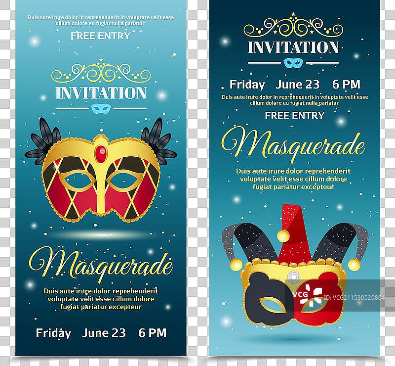 嘉年华邀请垂直横幅图片素材