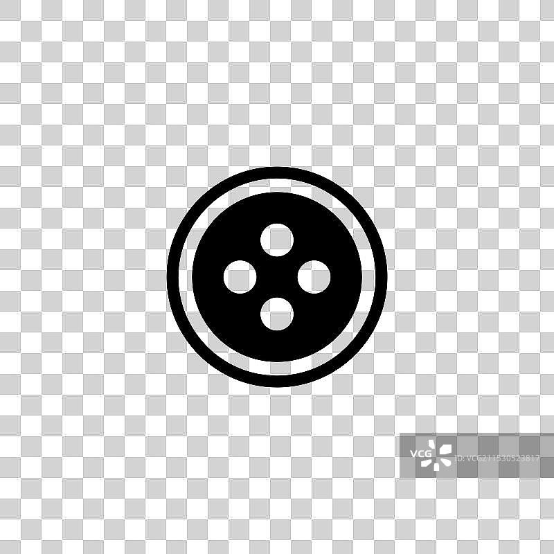 经典四孔的极简黑色图标图片素材