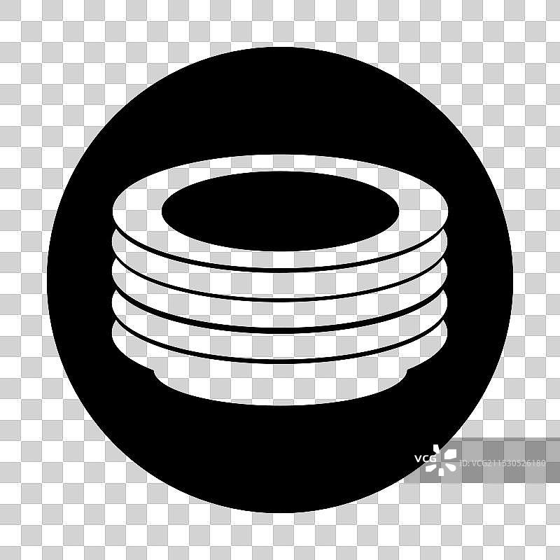 勺子和叉子盘子图标设计图片素材