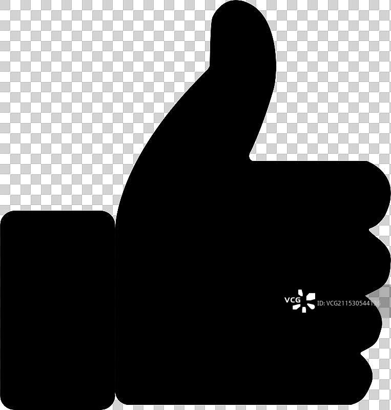 点赞手势，竖起大拇指的手势图片素材