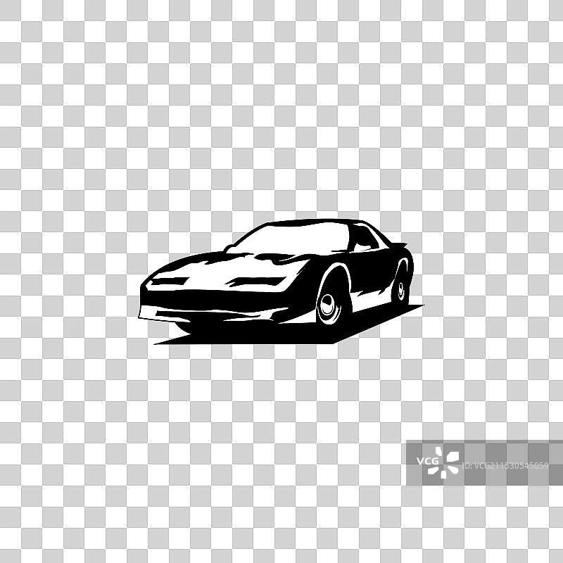 1977年庞蒂亚克标志，孤立在白色背景上图片素材