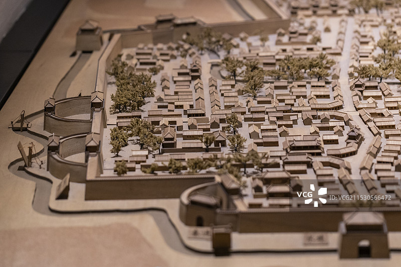 北京大名府 模型  邯郸市博物馆图片素材