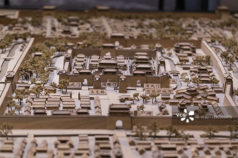 北京大名府 模型  邯郸市博物馆图片素材