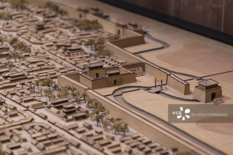 北京大名府 模型  邯郸市博物馆图片素材