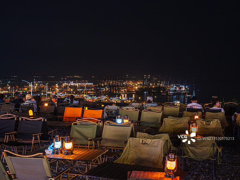 深圳消费文化之盐田港夜市图片素材
