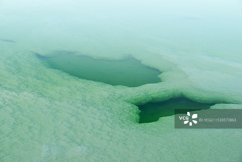 察尔汗盐湖自然风光图片素材