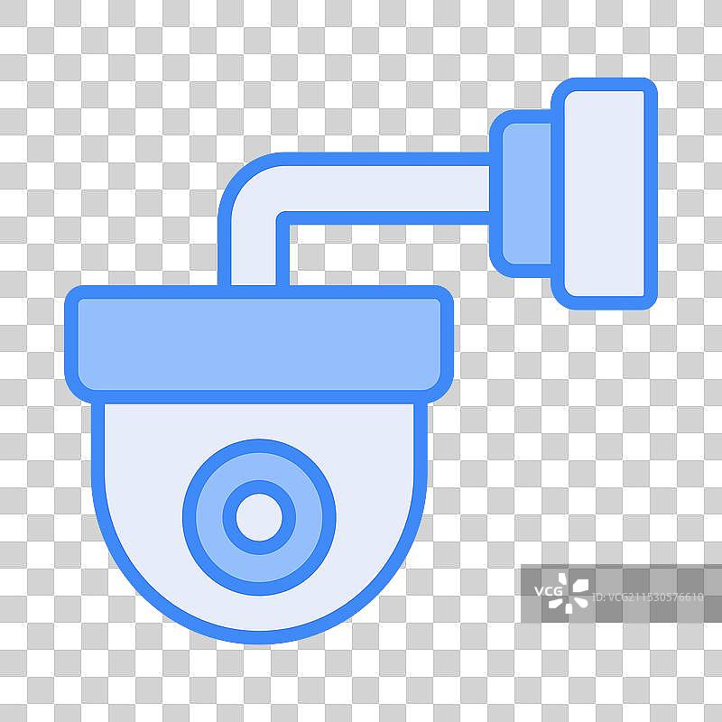 监控摄像头图标 安全摄像头图标 半球形摄像头图片素材