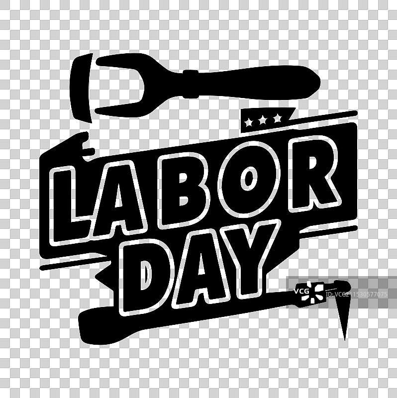 劳动节排版锤子剪影图片素材