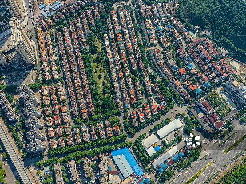 防城港市防城区航拍照片防城江城区老城区图片素材
