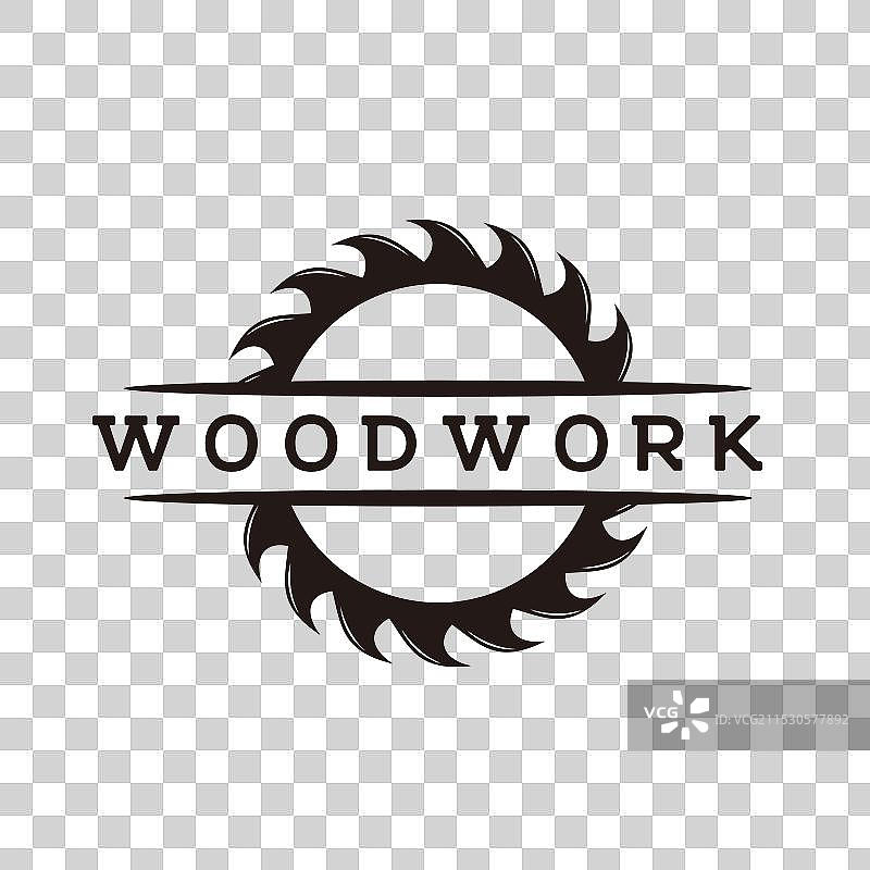 木工木材标志设计图片素材