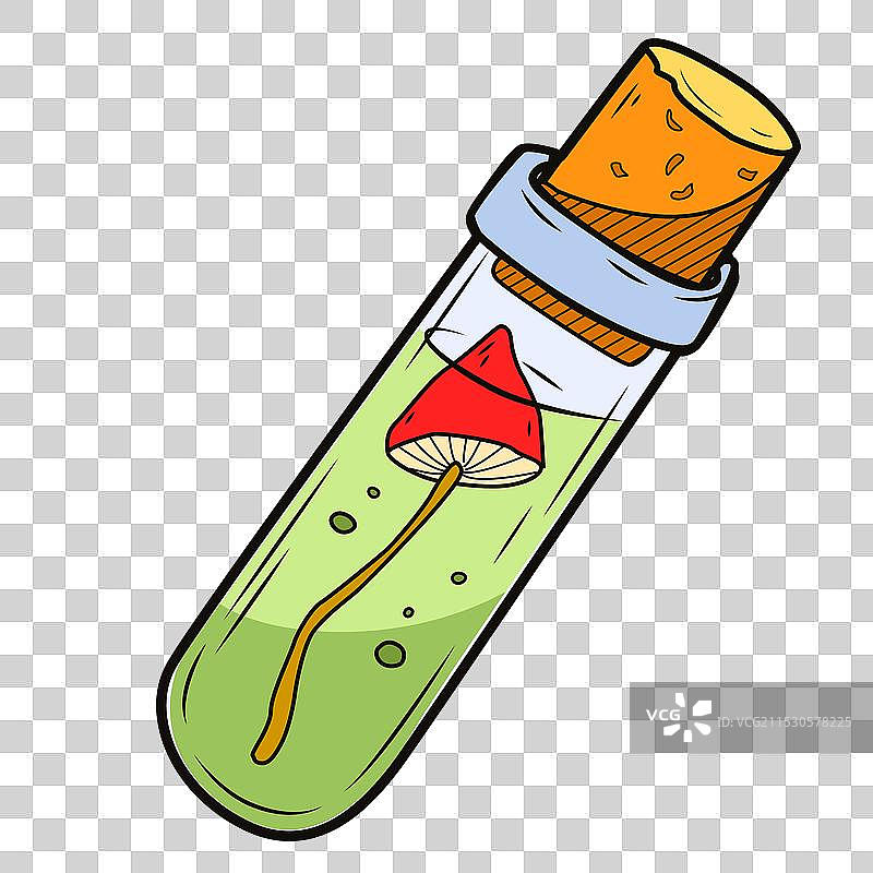 手绘魔法药水瓶图片素材