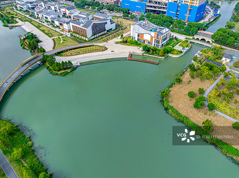 漕湖新城 永昌汇商业街 永昌泾桥 苏州相城经济开发区 苏相合作区 漕湖产业园图片素材