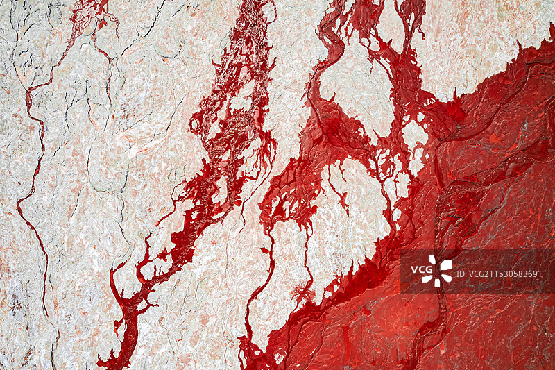 辽宁辽阳尾矿库景观航拍图片素材