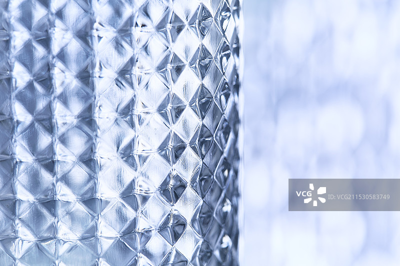 不平整的玻璃表面特写图片素材