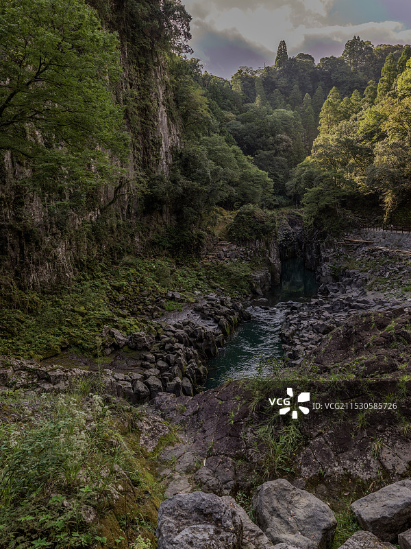 峡谷风景高千穗峡图片素材