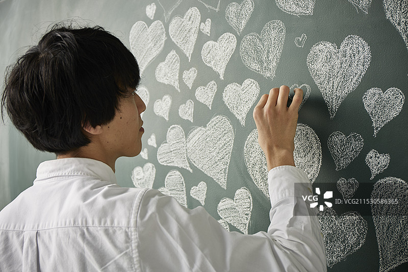 用心形拼图绘制心形图片素材