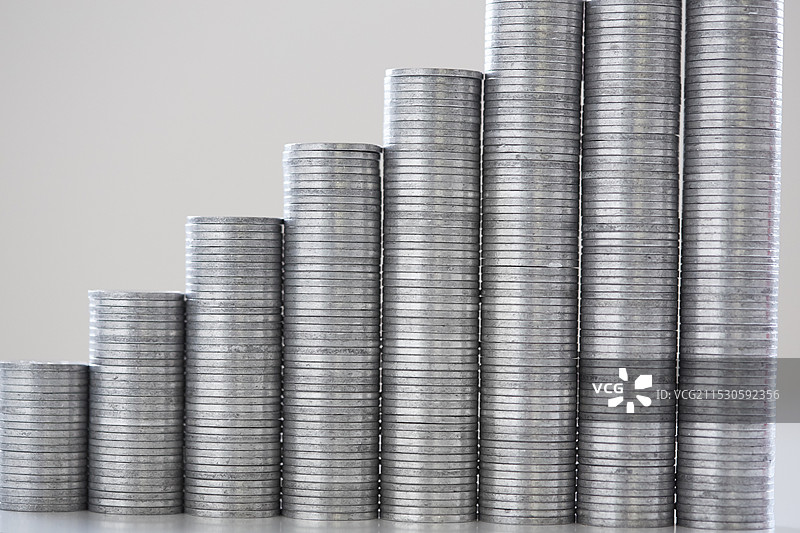 一堆一日元硬币图片素材