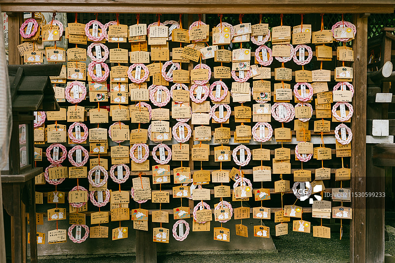 日本京都冈崎神社-兔子神社-日式-历史-复古-宗教建筑图片素材
