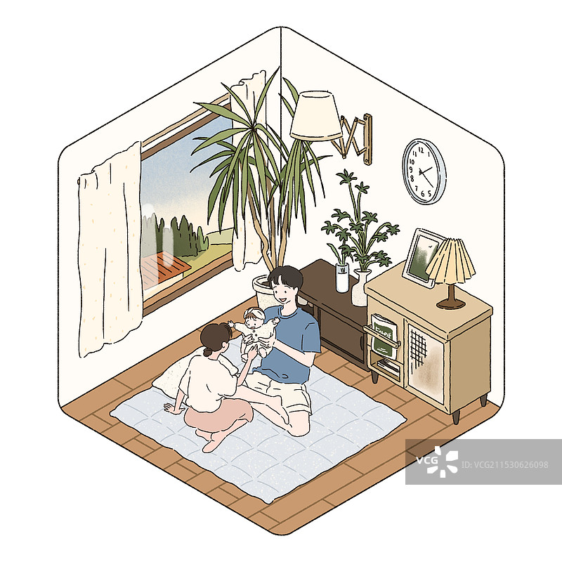 光束，生活方式，家庭，情侣，婴儿，幸福，休息图片素材