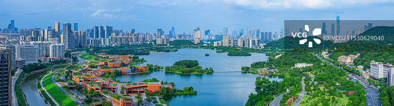 岳麓山脚下至西湖公园，山水一色图片素材