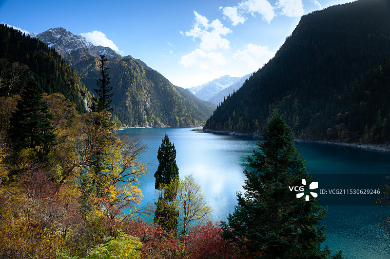 九寨沟长海秋景图片素材
