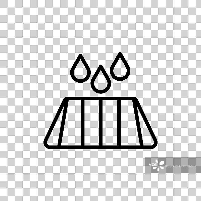 井盖图标，背景为白色图片素材