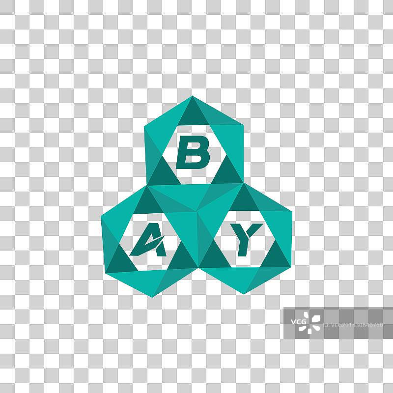 海湾创意极简字母标志 独特的海湾图片素材