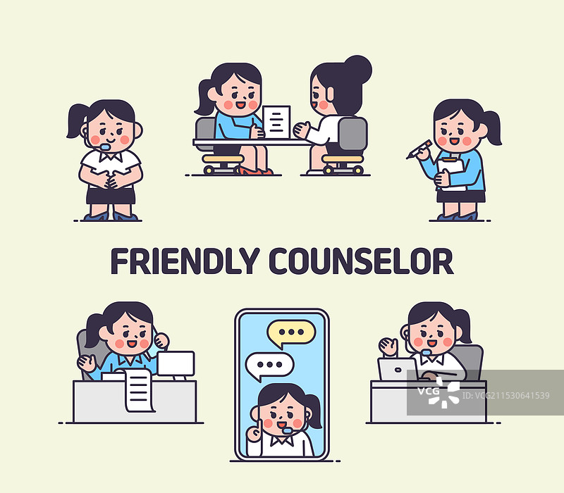 职业，角色，客户服务代表，呼叫中心，建议图片素材