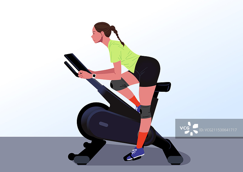 锻炼，健身器材，健身房，有氧运动，动感单车图片素材