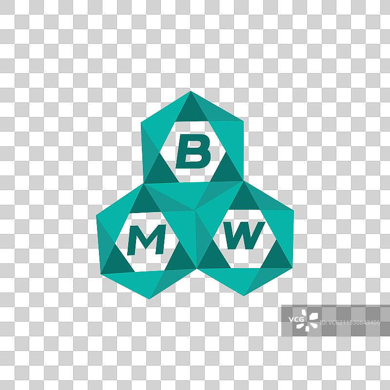 宝马创意极简字母标志 宝马独特图片素材