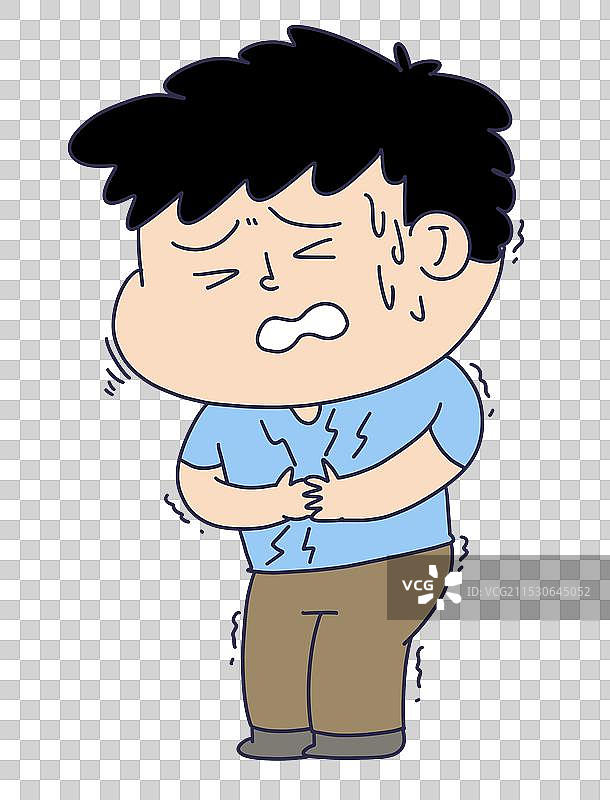 腹部肚子疼痛的人物图片素材