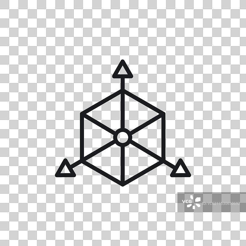 BIM图标集 3D模型 建筑尺寸符号图片素材