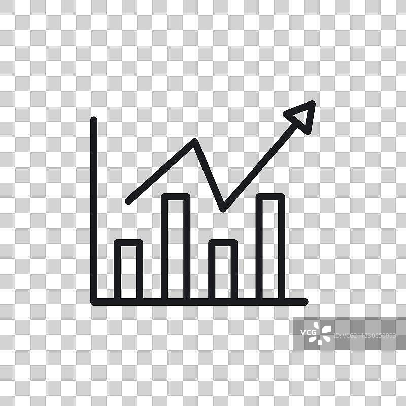 财务图表直方图图标集图片素材
