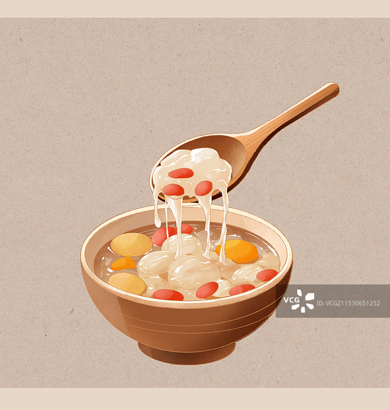 燕窝国潮国风水彩插画图片素材