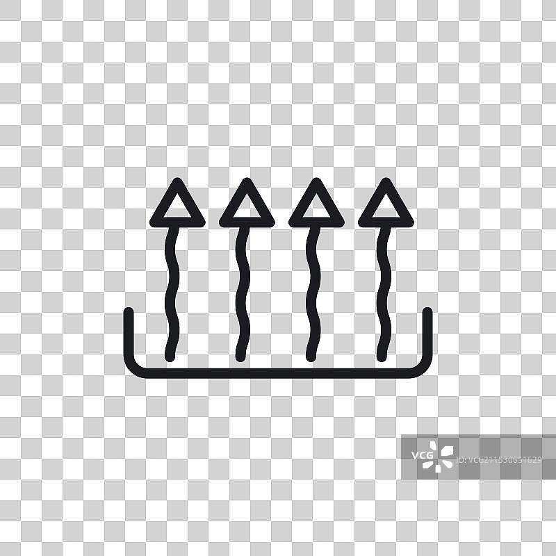 热量图标集 热蒸汽符号 热能 温暖图片素材