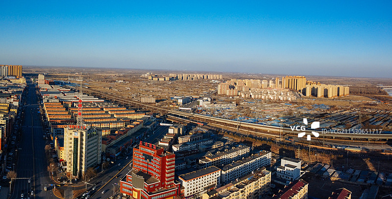 盘锦 双台子区 地标 航拍 城市图片素材