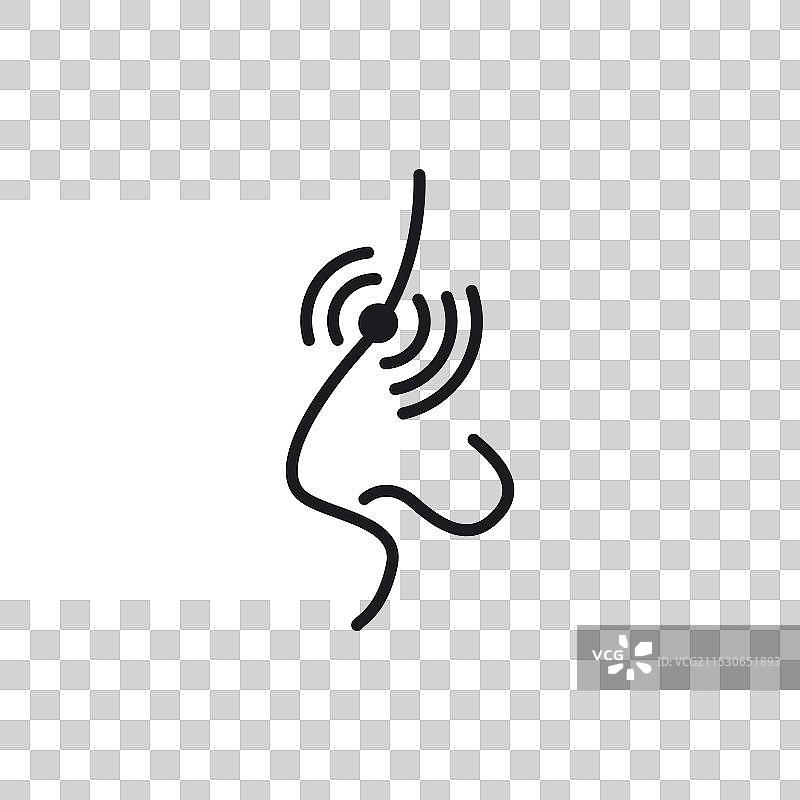 鼻痛图标集 鼻腔炎症疼痛符号图片素材