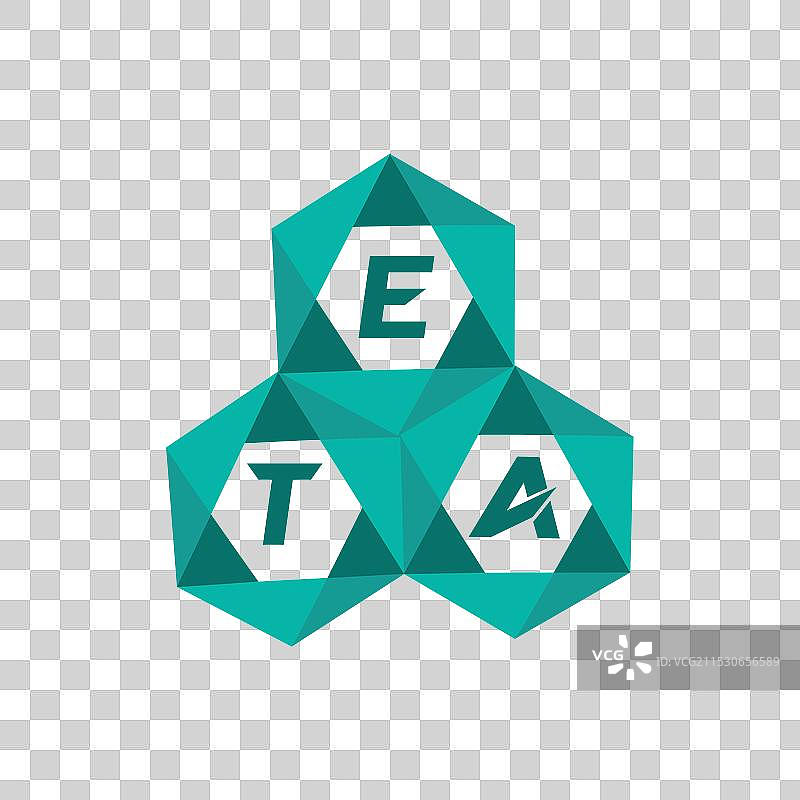 创意极简字母logo，独特的eta设计图片素材