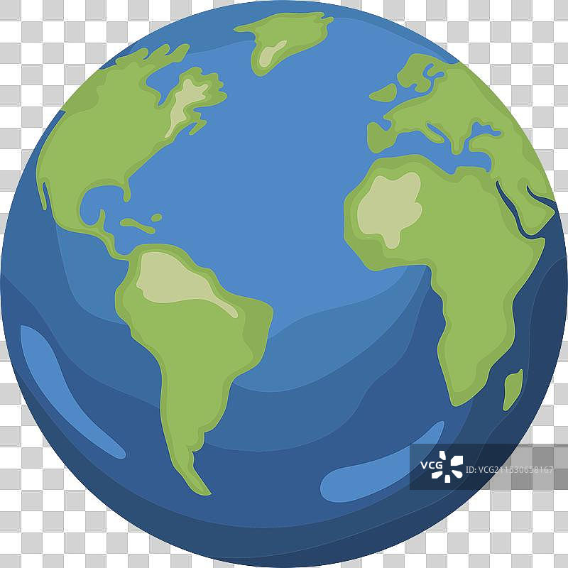 白色背景上的地球图标图片素材