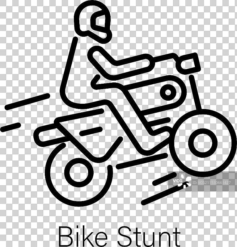 自行车特技图片素材