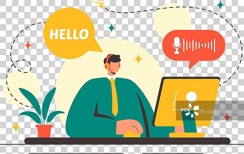 语音互联网协议（VoIP）图片素材