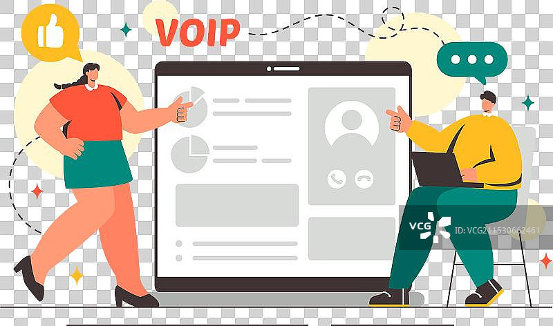 语音互联网协议（VoIP）图片素材