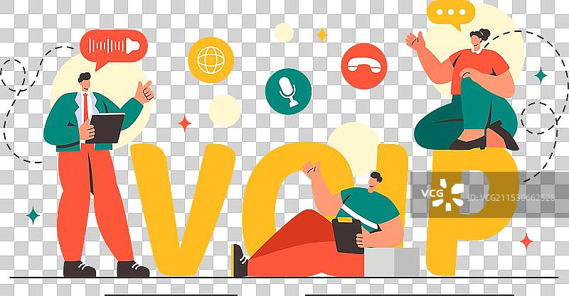 语音互联网协议（VoIP）图片素材