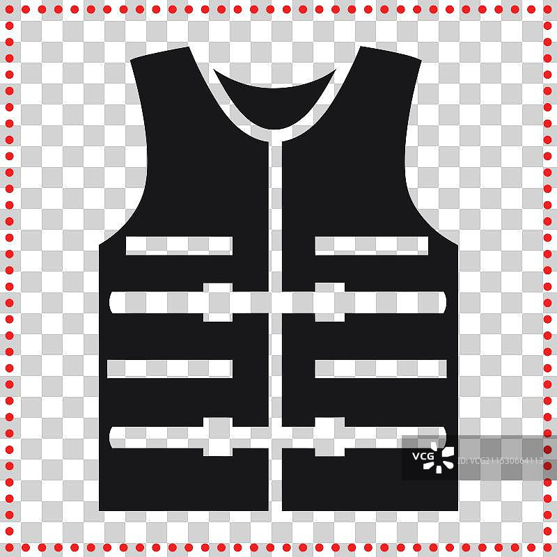 安全背心的简单轮廓设计图片素材