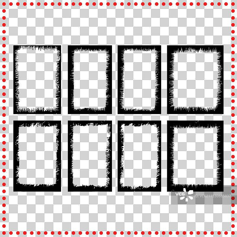 城市衰败风格的粗糙设计元素包图片素材