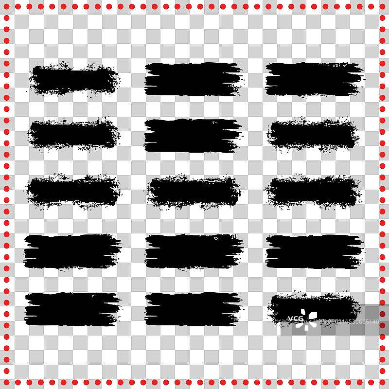 原始纹理叠加磨损设计元素套件图片素材