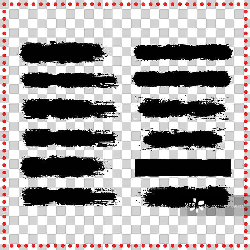 复古美学磨损设计元素套件图片素材